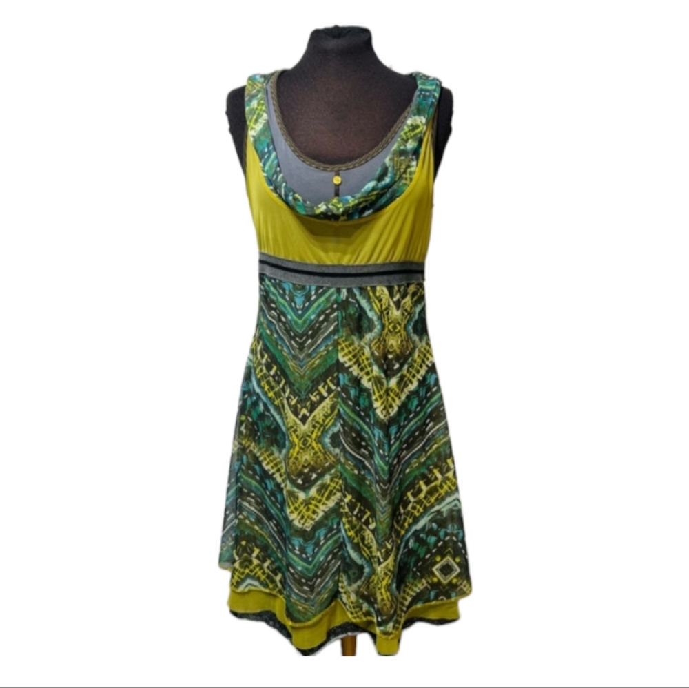 2/$35 Tricotto Sleevless Layered Midi Dress